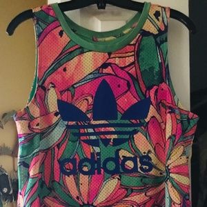 Adidas Floral Tank Dress